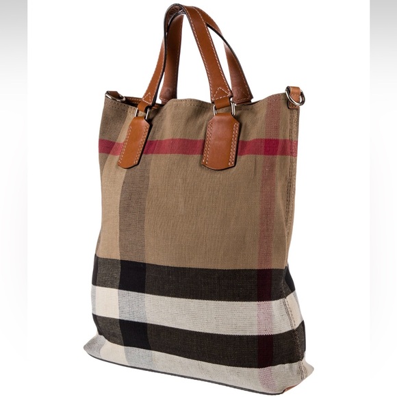 Auth Burberry Exploded Check Tote - Picture 3 of 5